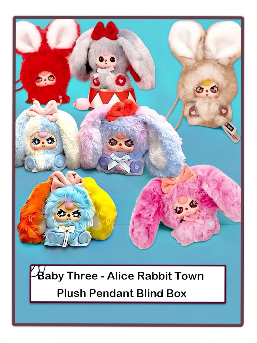 Baby Three Alice Rabbit Town Plush Pendant Blind Box